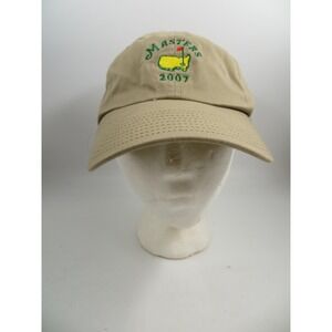 Masters Tournament Hat Cap Strap Back Mens Tan Golf Augusta National 2007
